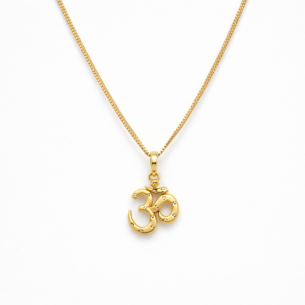 Aurizaa Omira - 18K Gold Plated Om Pendant Chain