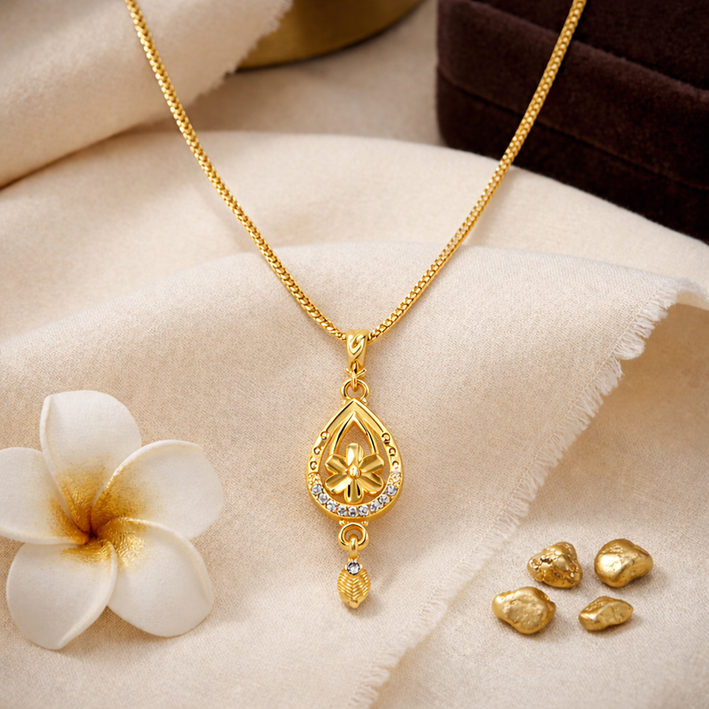 Aurizaa Aarya - 18k Gold Plated Pendant Necklace