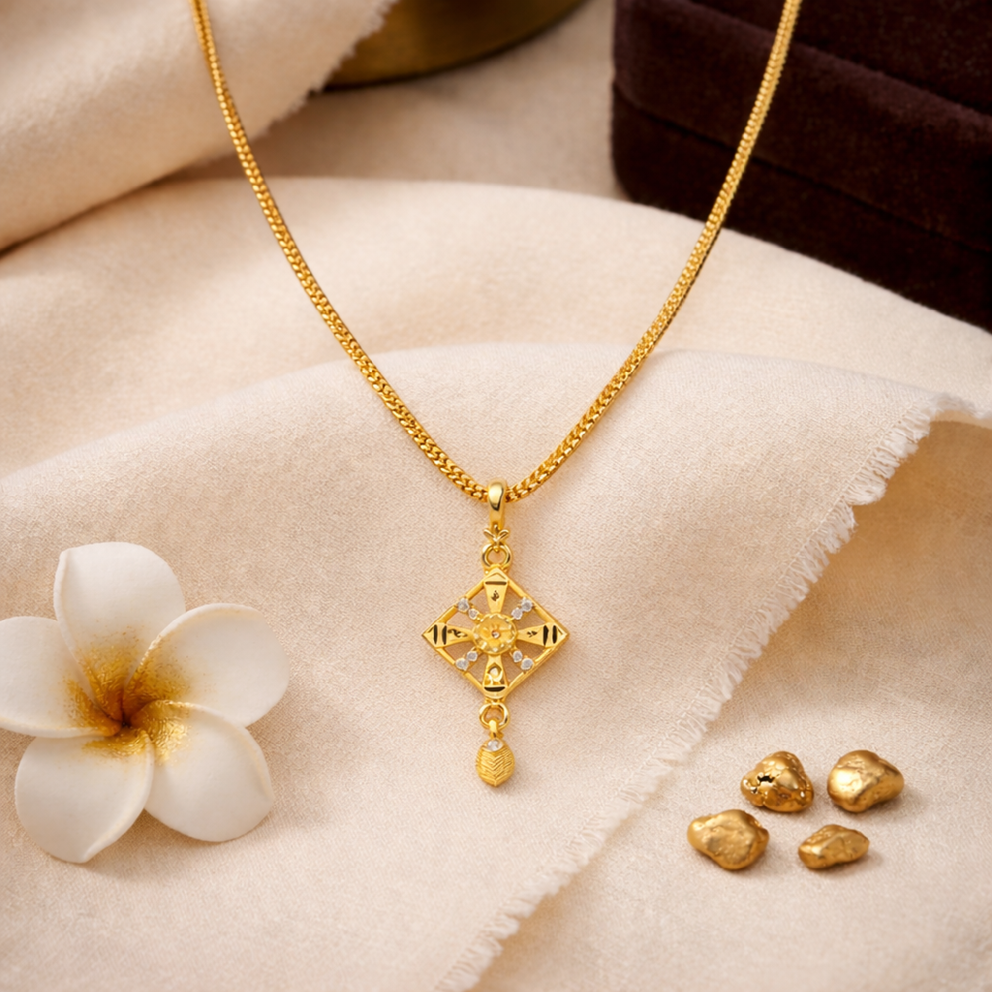 Aurizaa Vira - 18k Gold Plated Pendant Necklace