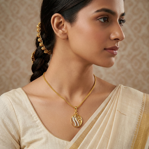 Aurizaa Elara - 18k Gold Plated Pendant Necklace